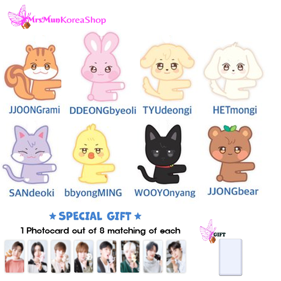 Ateez Aniteez Plush Doll Photo Card Holder – MrsMunKorea Shop Ateez Aniteez Plush Doll Photo Card Holder – MrsMunKorea Shop