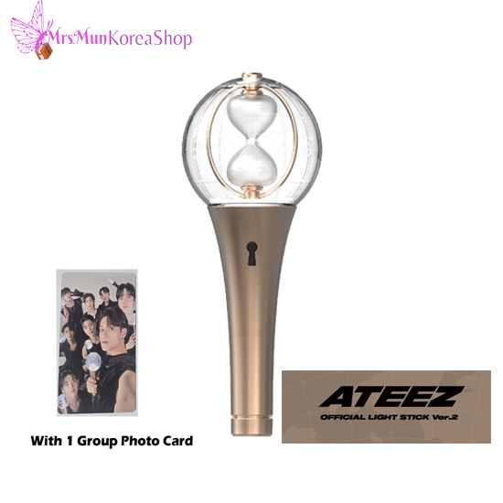 ATEEZ - OFFICIAL LIGHT STICK VER.2 – MrsMunKorea Shop ATEEZ - OFFICIAL LIGHT STICK VER.2 – MrsMunKorea Shop