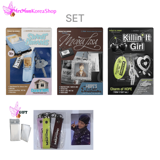 BTS J-hope Charm of Hope Album SET – MrsMunKorea Shop BTS J-hope Charm of Hope Album SET – MrsMunKorea Shop
