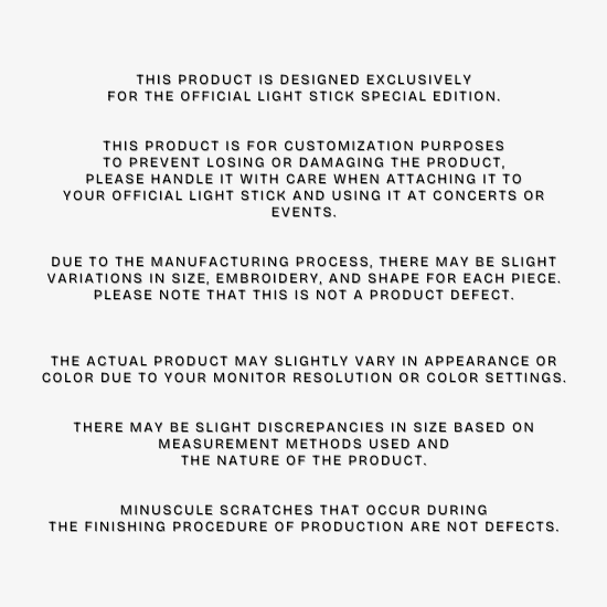 BTS Official Lightstick Wootteo Accessory