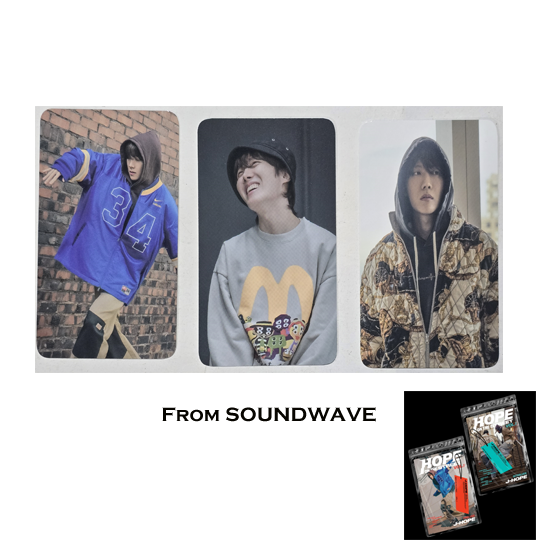 BTS J-Hope Hope On The Street Lucky Draw Photocards SET with Album