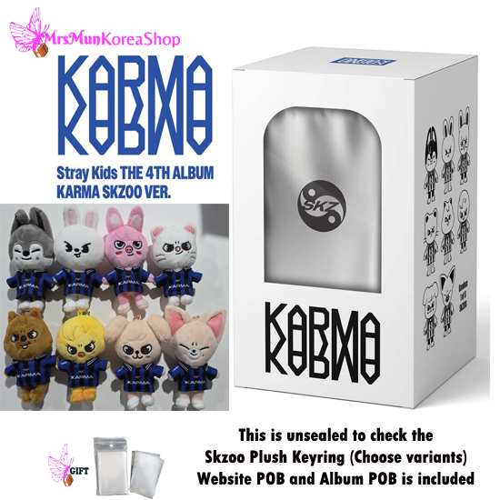 KARMA SKZOO ver. フィリックス Stray Kids Skzoo KARMA Plush Doll Keyring BbokAri Felix Official K