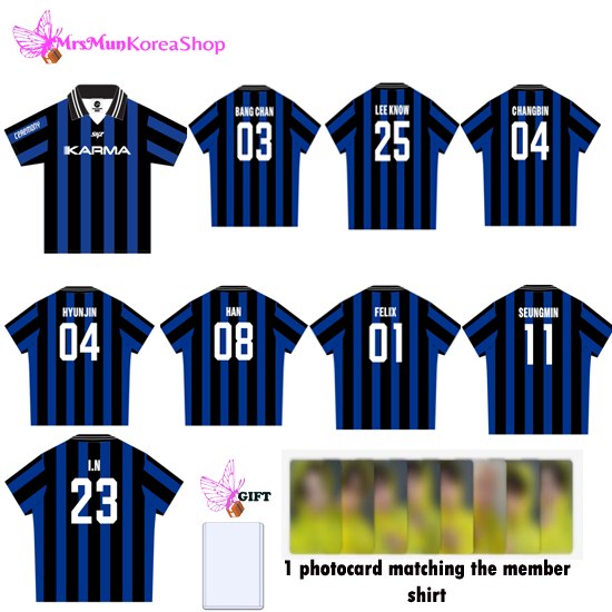 Stray Kids KARMA Uniform T-shirt FROM POP UP – MrsMunKorea Shop Stray Kids KARMA Uniform T-shirt FROM POP UP – MrsMunKorea Shop