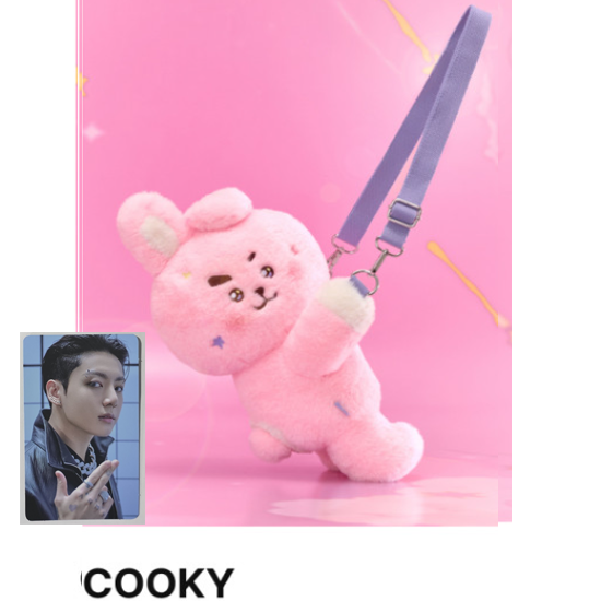 BT21 Hug Me Plush Crossbody Bag The Journey