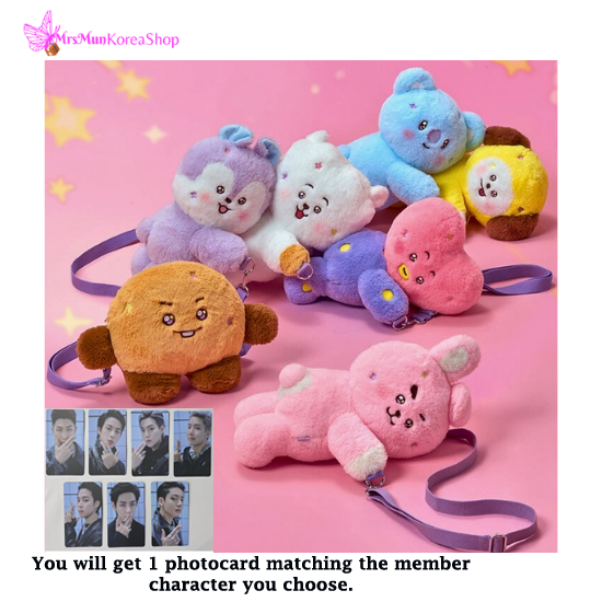 BT21 Hug Me Plush Crossbody Bag The Journey – MrsMunKorea Shop