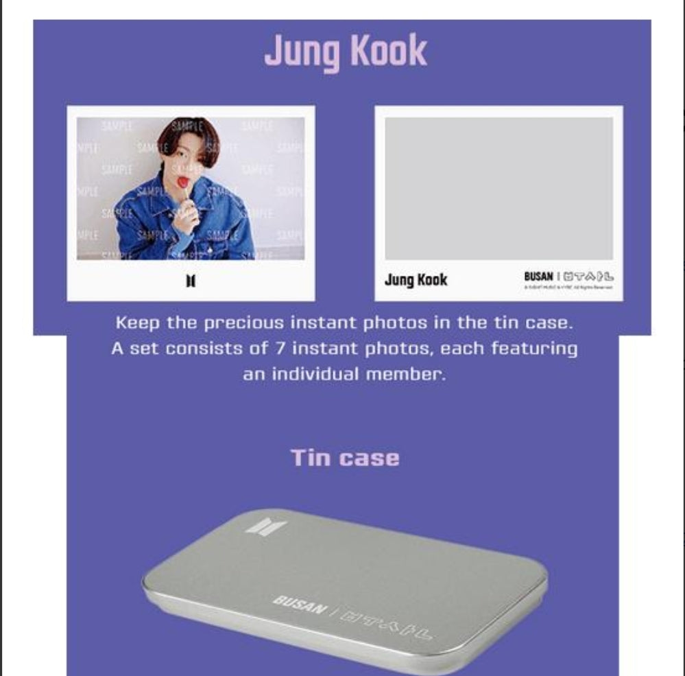BTS Yet To Come Instant Photo Set