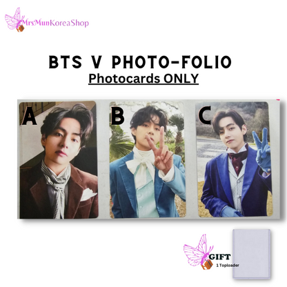 BTS V Photo-folio Photocards ONLY