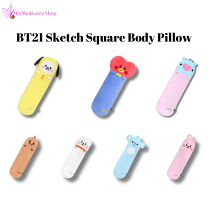BT21 Sketch Square Body Pillow