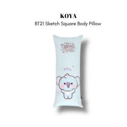 BT21 Sketch Square Body Pillow