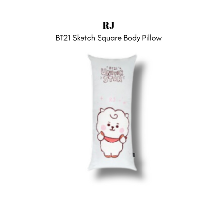 BT21 Квадратная подушка для тела Sketch