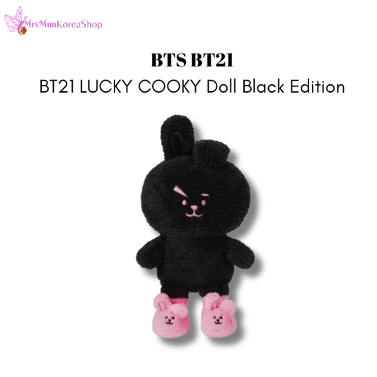 BT21 LUCKY COOKY Doll Black Edition