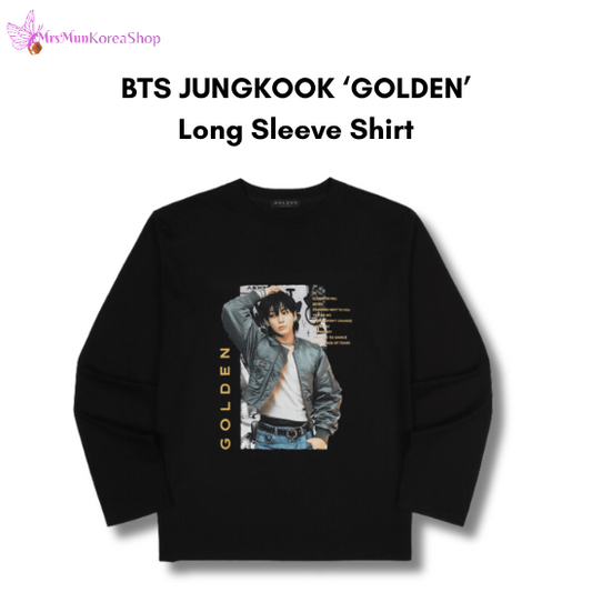 Золотая рубашка с длинным рукавом BTS Jungkook