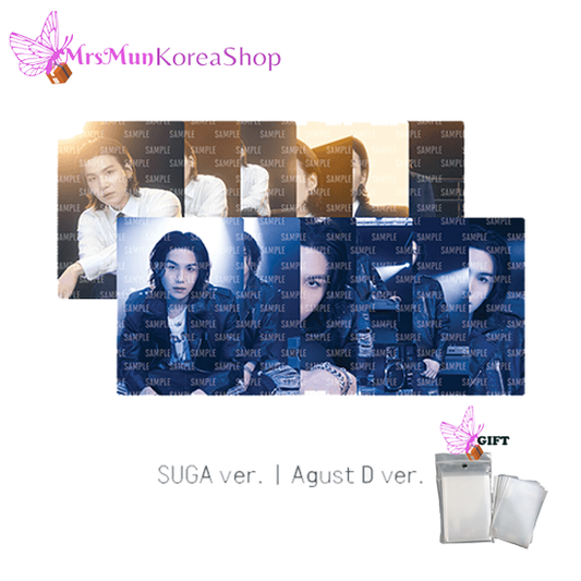 Мини-фотокарточка BTS SUGA D-Day (версия Agust D и Suga)