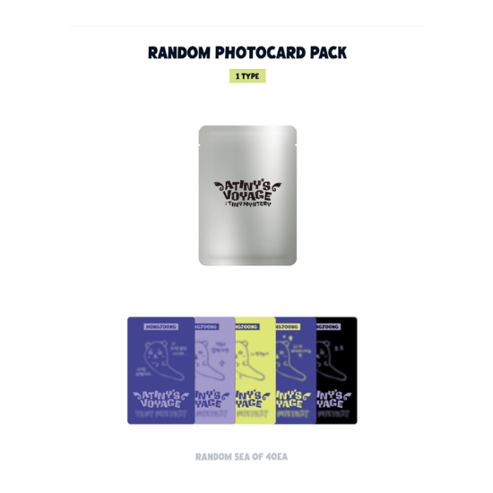Ateez Tiny Mystery Random Photocard Pack