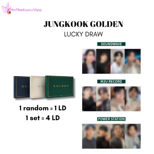 BTS Jungkook Solo Album GOLDEN 1st LUCKY DRAW