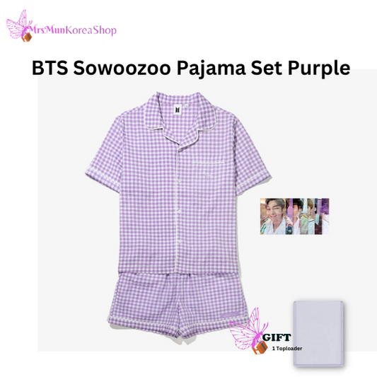 BTS Sowoozoo Pajama Set Purple