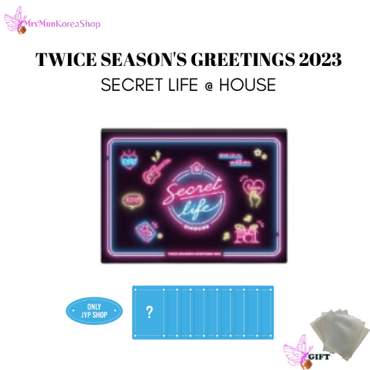 TWICE SEASON'S GREETINGS 2023 'SECRET LIFE @HOUSE' WITH JYP POB