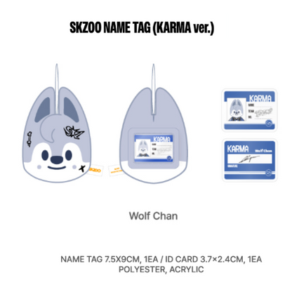 Stray Kids Skzoo Name Tag (Karma) POP UP