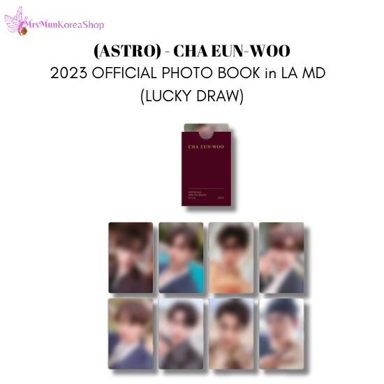 CHA EUN WOO(ASTRO) 2023 OFFICIAL PHOTO BOOK in LA MD  (LUCKY DRAW)