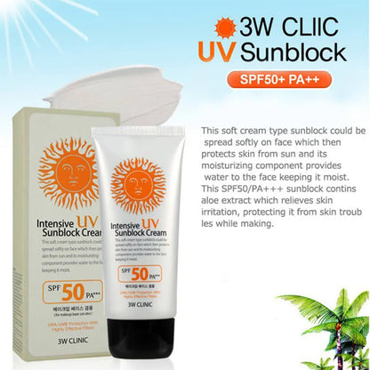 3w Clinic Intensive UV Sunblock Cream (PER BOX Order Only!)