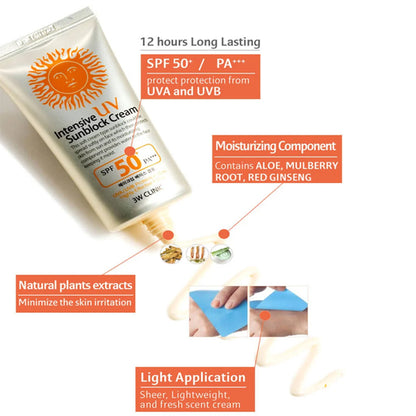 3w Clinic Intensive UV Sunblock Cream (PER BOX Order Only!)