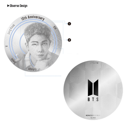 BTS 10th Anniversary Commemorative Medal 2nd Edition