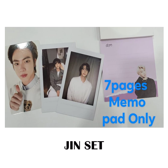 BTS Deco Kit Per member Instant Photoset + Back to Back Photocard + Memo Pad Set