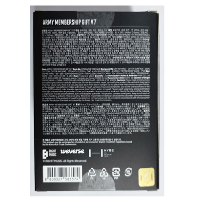 BTS Army Membership Benefit V7 (12th Black)
