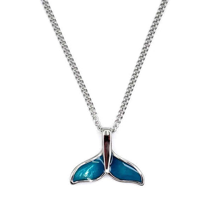 Delixer Blue Tail Dolphin Tail Pendant Men's Women's Necklace (Sponsored by abandoned animals)