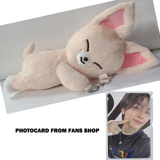 Stray Kids SKZOO Plush Bag celebrATE ( with Photocard from FANS)