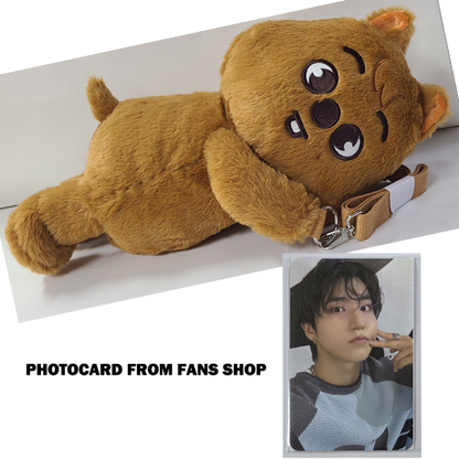 Stray Kids SKZOO Plush Bag celebrATE ( with Photocard from FANS)
