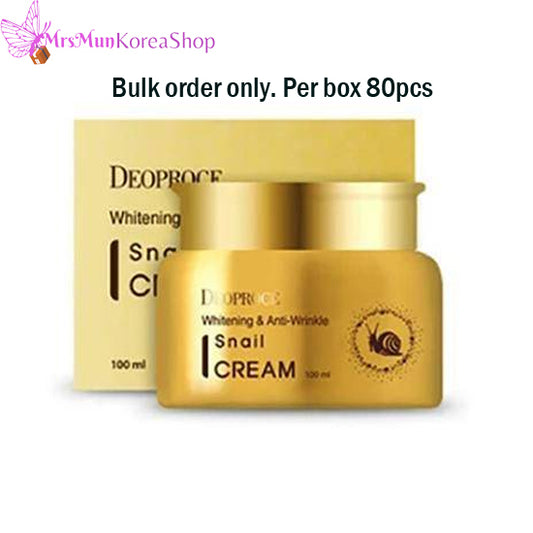 DEOPROCE Whitening and Anti-Wrinkle Snail Cream 100ml (PER BOX ORDER ONLY!)