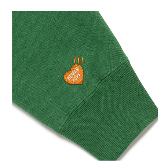 BTS Human Made Heavyweight Hoodie Green