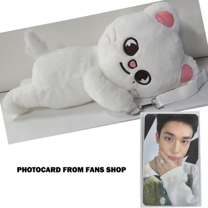 Stray Kids SKZOO Plush Bag celebrATE ( with Photocard from FANS)