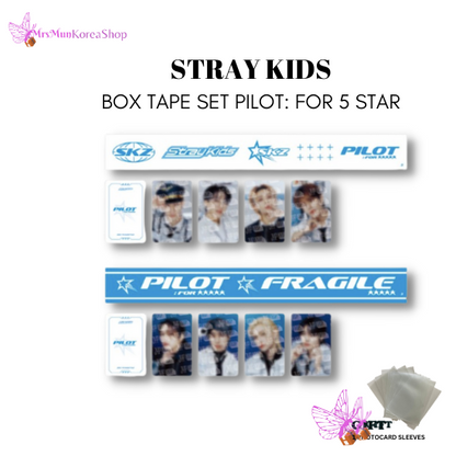 Stray Kids BOX TAPE and Photocard SET  Pilot: For 5star