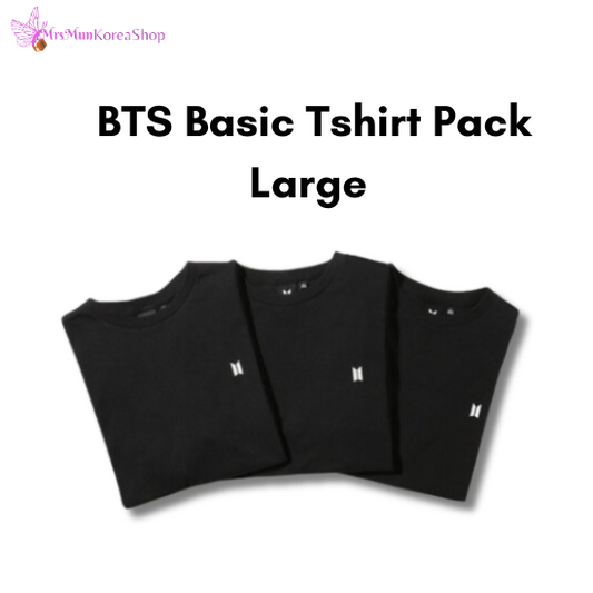 Базовый набор футболок BTS (3 шт. в упаковке)