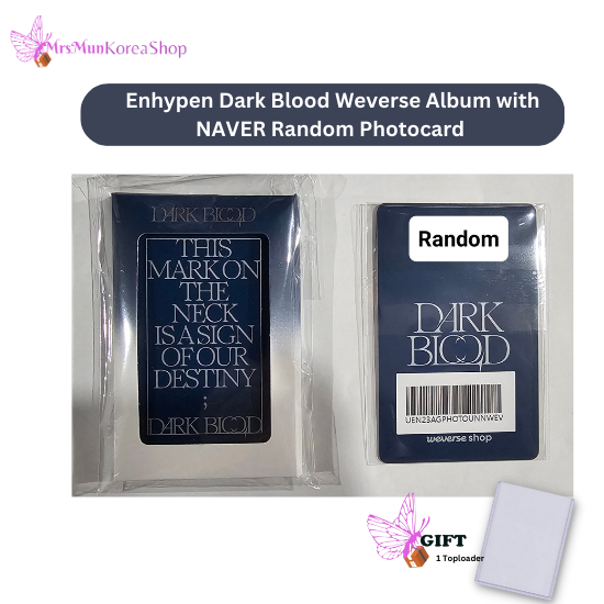 Enhypen Dark Blood Weverse Album with NAVER Random Photocard