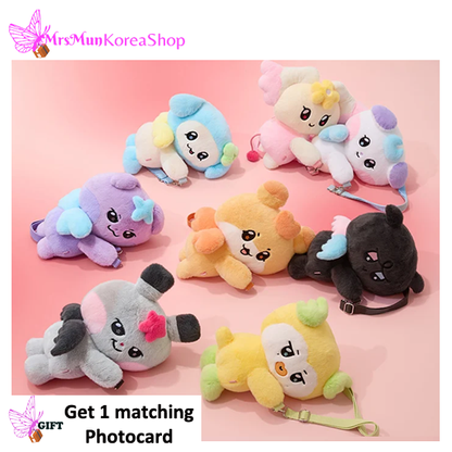 Ateez Mighteez Rock The Stage Hug Me Doll Crossbody Bag
