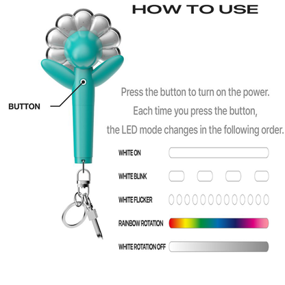 G-Dragon Official Mini Light Keyring Mint