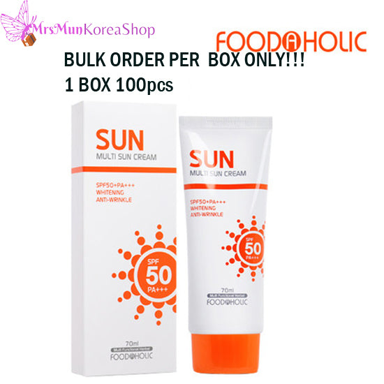 FOODAHOLIC Multi Sun Cream SPF 50 PA+++ 70ml (PER BOX ORDER ONLY!)