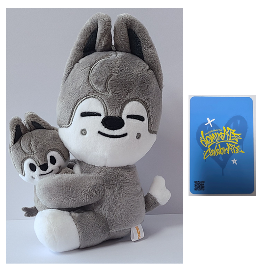 Stray Kids Skzoo Magnet Plush Set  - celebrATE ( Photocard from FANS)