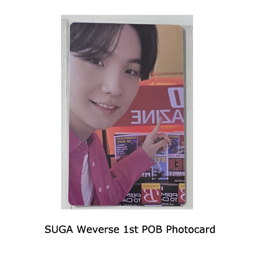 BTS Permission To Dance On Stage Live Album and POB Photocards