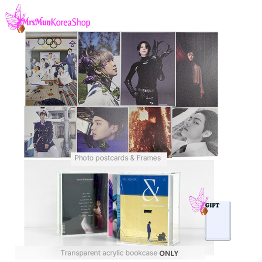 BTS Photo Postcards & Frames & Acrylic Bookcase PHOTO-FOLIO SET POB