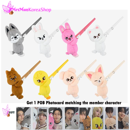 Stray Kids SKZOO Plush Bag celebrATE ( with Photocard from POP UP Stray Kids SKZOO Plush Bag celebrATE ( with Photocard from POP UP