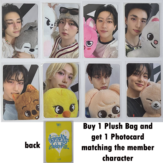 Stray Kids SKZOO Plush Bag celebrATE ( with Photocard from POP UP)