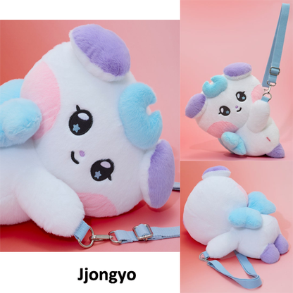 Ateez Mighteez Rock The Stage Hug Me Doll Crossbody Bag