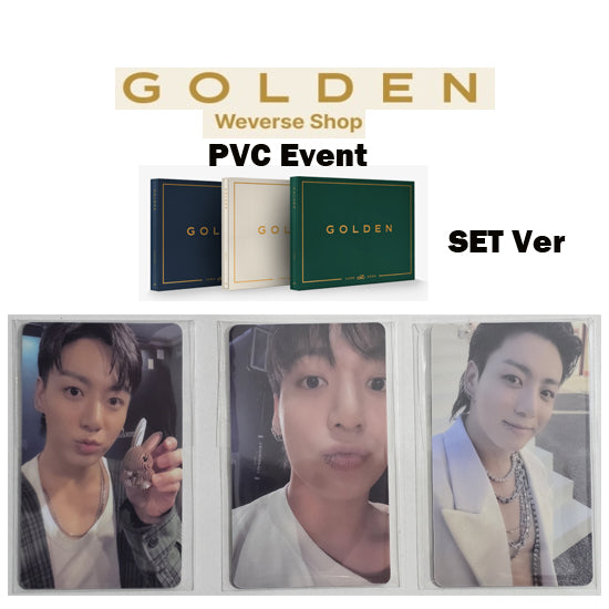 BTS Jungkook Solo Album GOLDEN - Weverse PVC Event