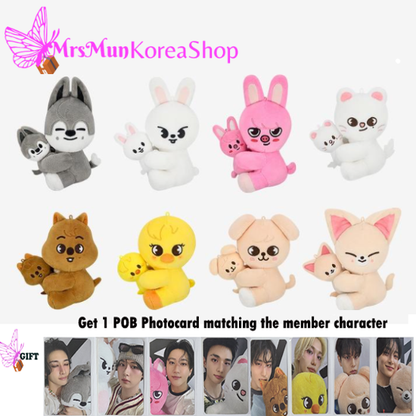 Stray Kids Skzoo Magnet Plush Set  - celebrATE ( Photocard from Pop Up)