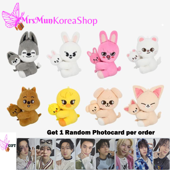 Stray Kids Skzoo Magnet Plush Set  - celebrATE ( Photocard from FANS)