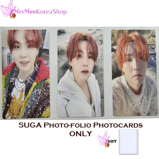 BTS SUGA Photo-folio Photocards ONLY